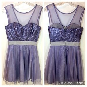 Graduation Homecoming Prom Purple Dress